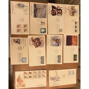 Lot Of 60 First Day Issue Stamps‎ Envelopes 1980s Collection EUC